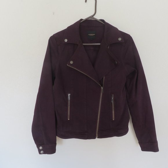 Women's Liverpool LA Purple Denim Jacket Size S - Picture 1 of 4